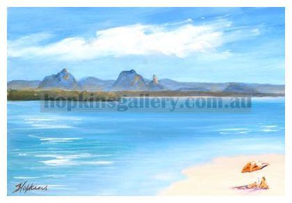 Glasshouse Mountains from Bribie